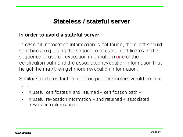 Stateful client and stateless server architecture